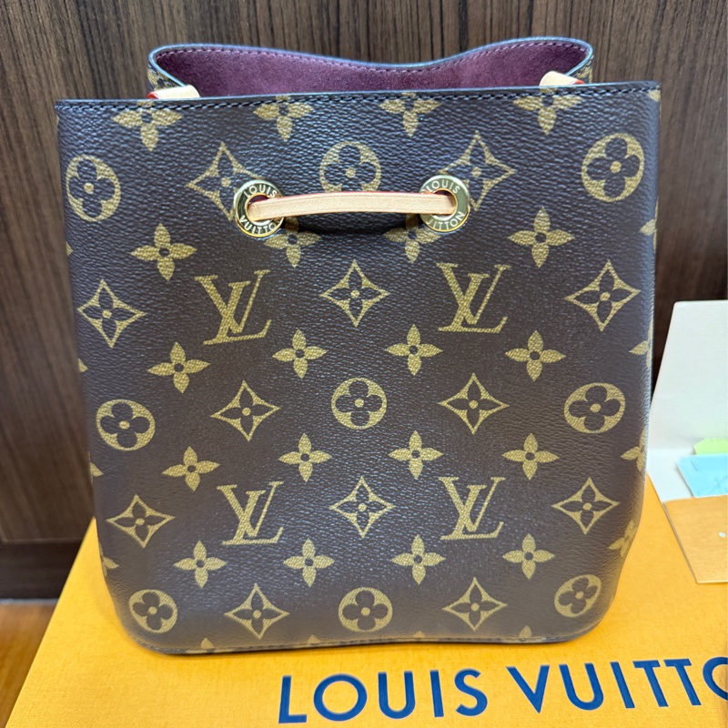LV Neonoe bb  老花水桶包（晶片款）-9
