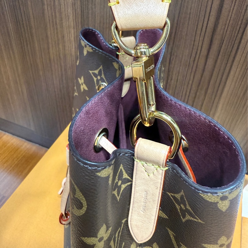 LV Neonoe bb  老花水桶包（晶片款）-11