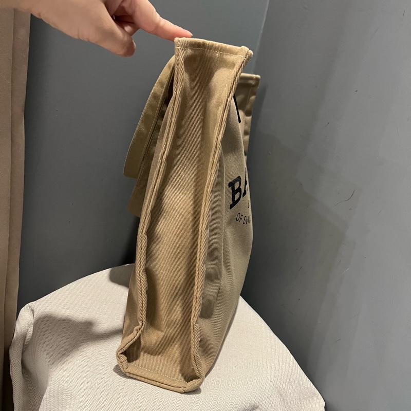BALLY 帆布包 托特包 tote 沙色-6