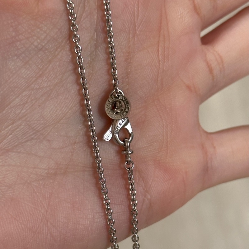 BVLGARI 寶格麗 B.zero1 18K 白K金項鍊-5