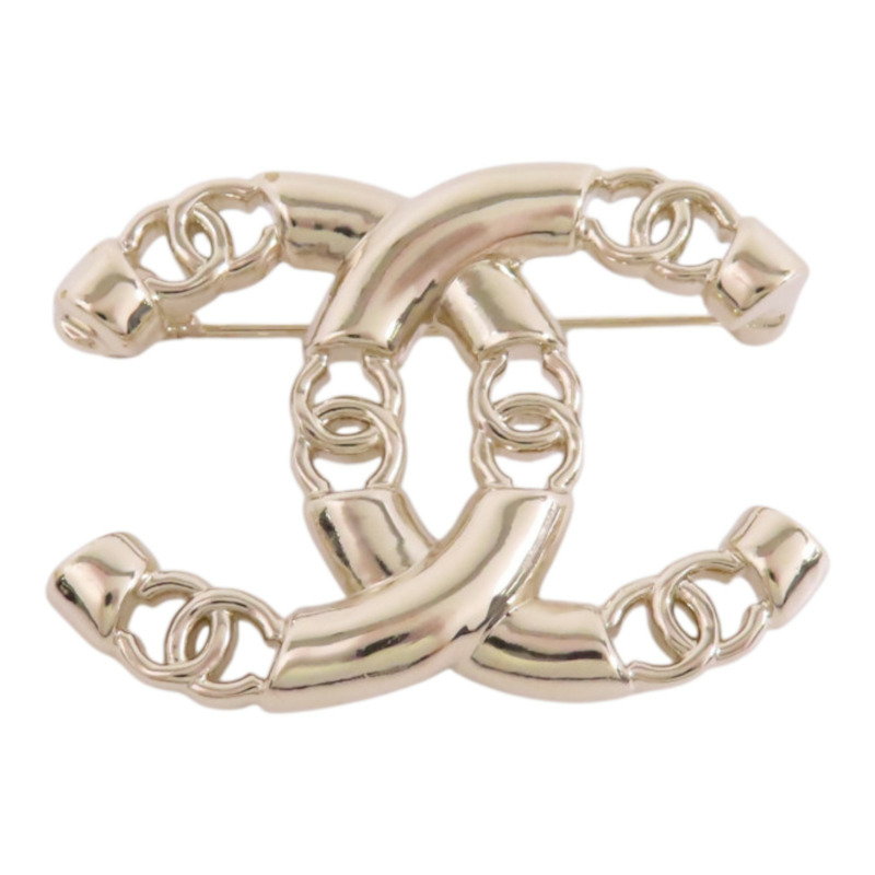 CHANEL 金屬/CC Brooch金扣胸針-9