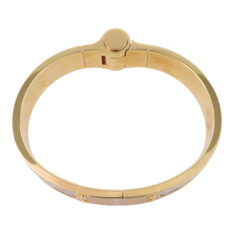 HERMES 金屬/琺瑯Hinged Bracelet金扣手鐲-4