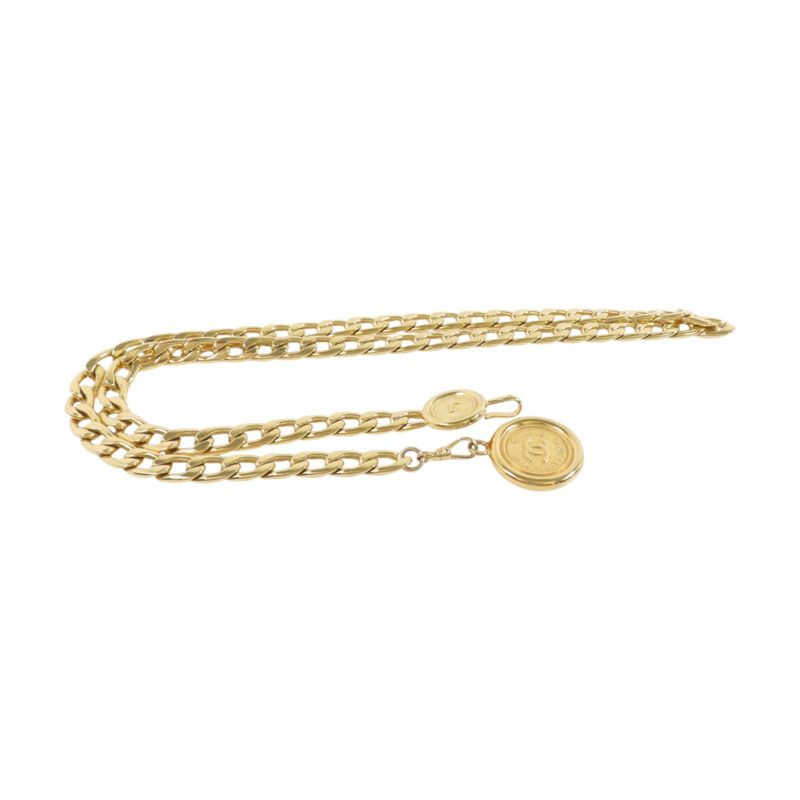 CHANEL 金屬Vintage Chain Belt金扣鏈腰帶-2