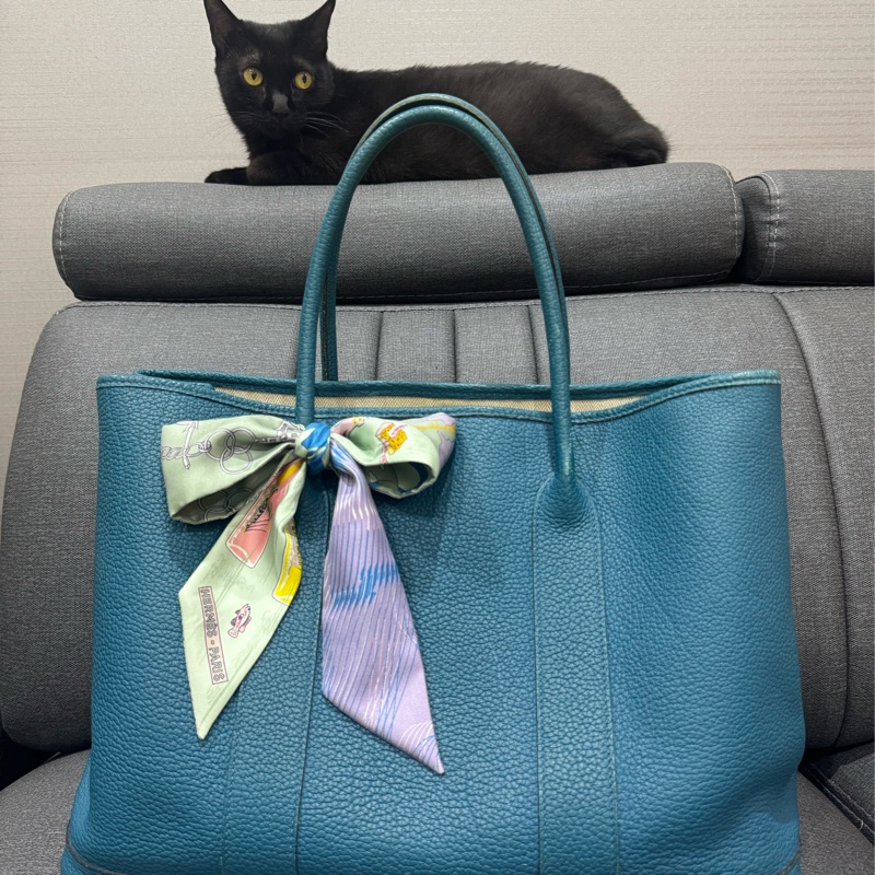 Hermes Garden Party 36 孔雀藍 傳承勝利之包 💙💃🎉❤️🩵-1