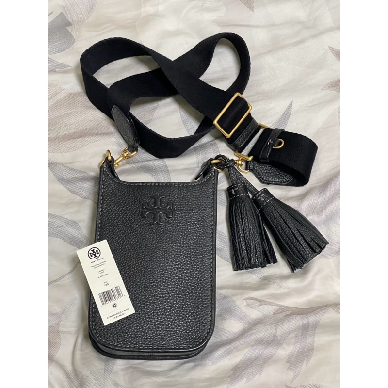 Tory Burch 寬背帶 流蘇手機包-1
