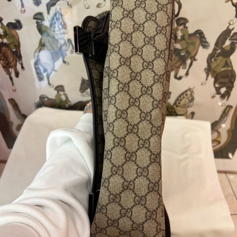 Gucci古馳老花郵差包男士斜背包-4