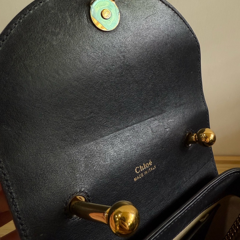 Chloe Aby Lock 深藍鎖頭包-10