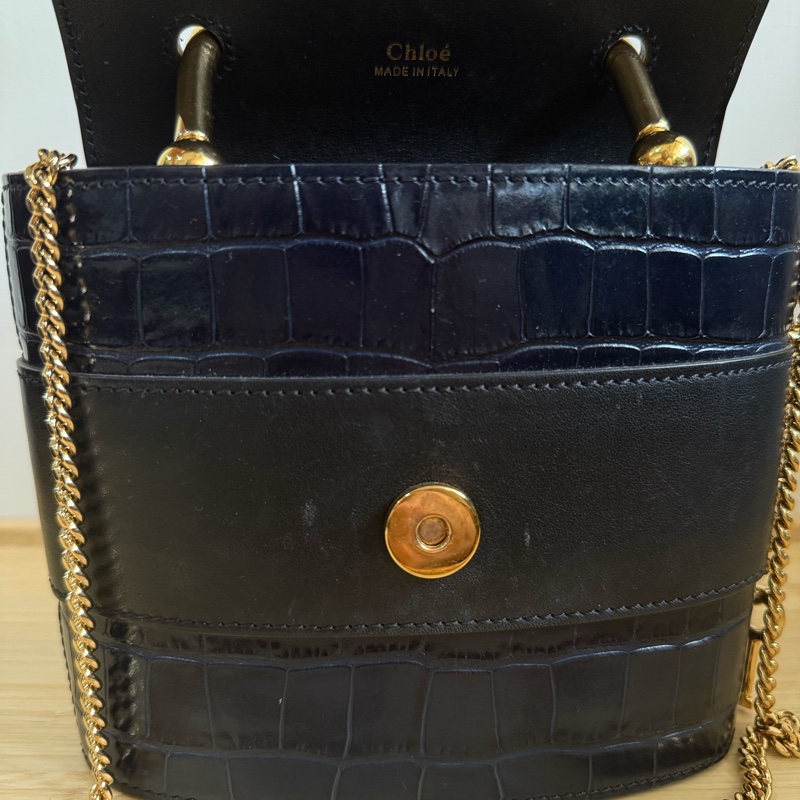 Chloe Aby Lock 深藍鎖頭包-12