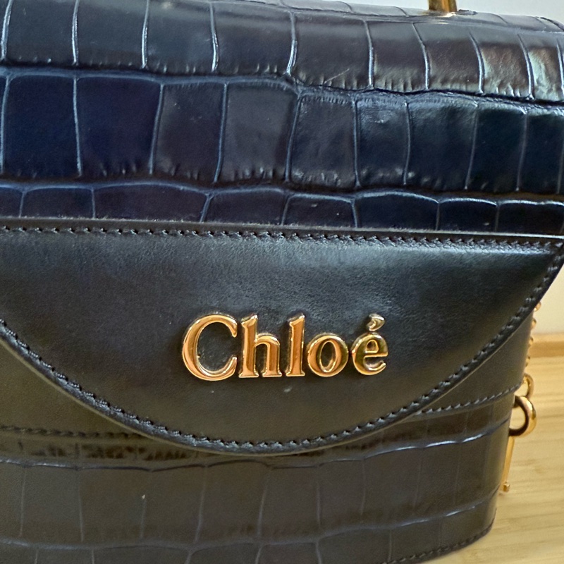 Chloe Aby Lock 深藍鎖頭包-14