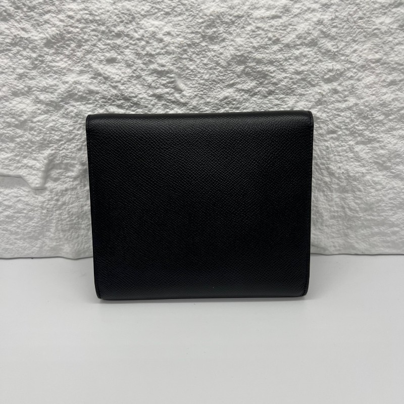 Hermes/愛馬仕 clic16 斜挎包 黑色 銀扣 D刻 Epsom皮-1