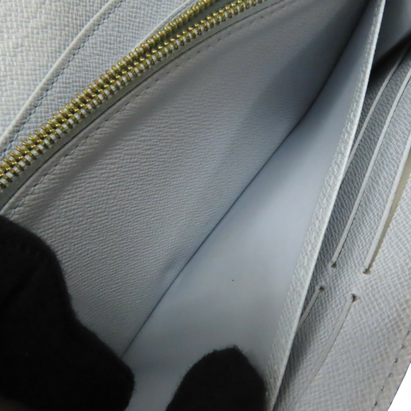 棕色 原花 帆布 Portefeuille Sarch 扣式 長夾 M83580-7