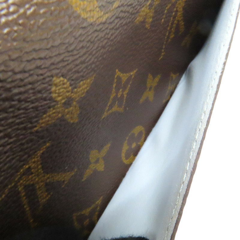 棕色 原花 帆布 Portefeuille Sarch 扣式 長夾 M83580-8