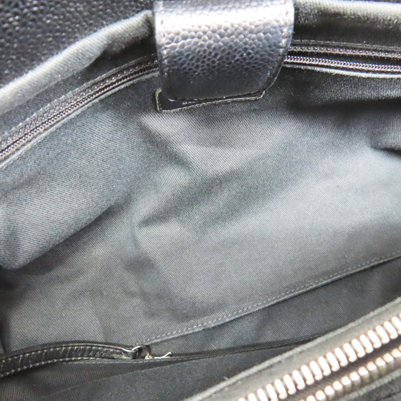 黑色 牛皮 菱格紋 荔枝紋 两用包 銀扣 (無卡)【CHANEL 香奈兒】-5