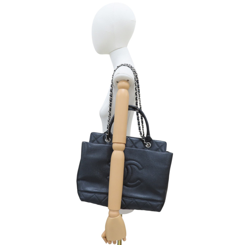 黑色 牛皮 菱格紋 荔枝紋 两用包 銀扣 (無卡)【CHANEL 香奈兒】-10