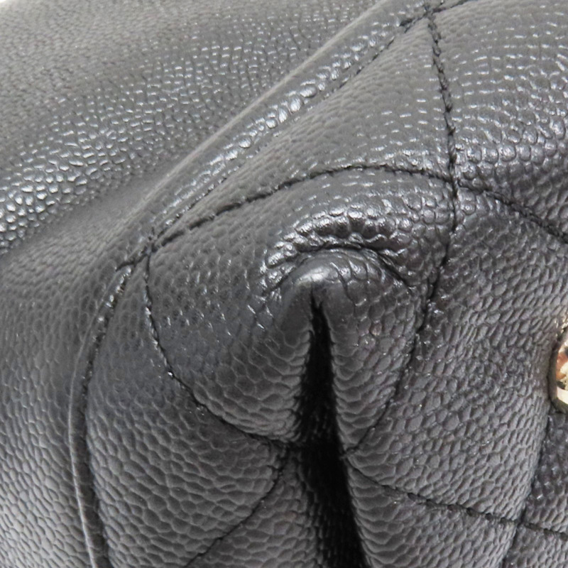 黑色 牛皮 菱格紋 荔枝紋 两用包 銀扣 (無卡)【CHANEL 香奈兒】-11