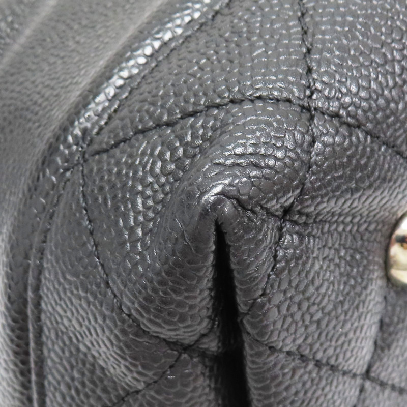 黑色 牛皮 菱格紋 荔枝紋 两用包 銀扣 (無卡)【CHANEL 香奈兒】-13