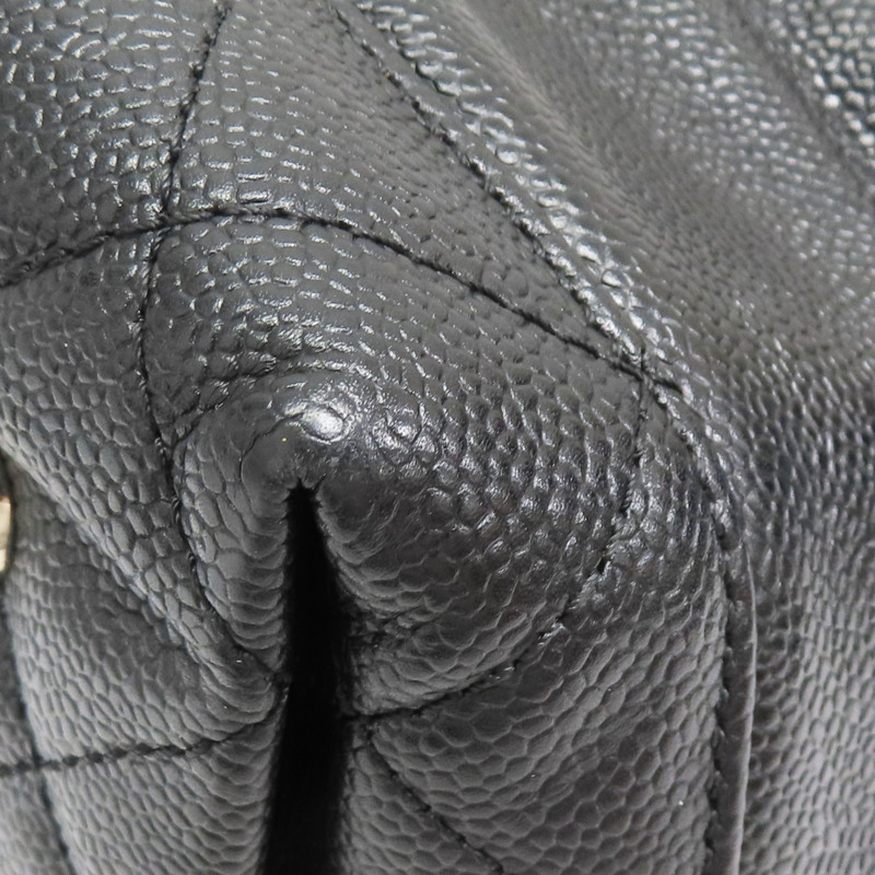 黑色 牛皮 菱格紋 荔枝紋 两用包 銀扣 (無卡)【CHANEL 香奈兒】-14