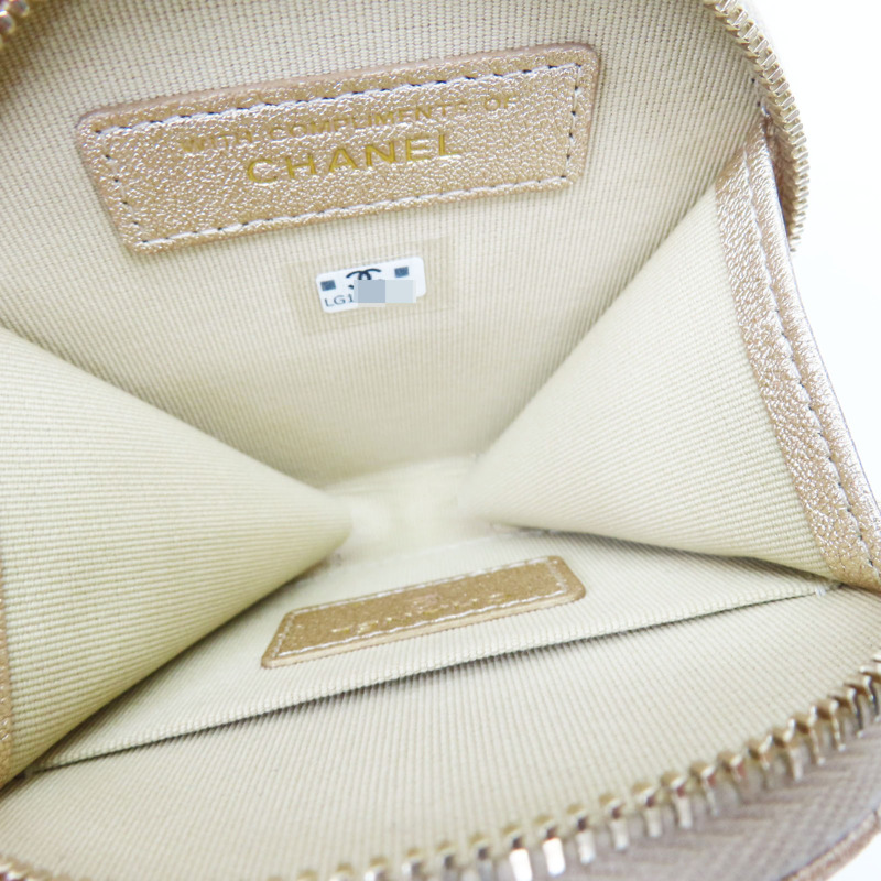 金色羊皮 零錢包 耳機包 掛飾-3