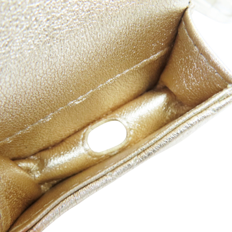 金色羊皮 零錢包 耳機包 掛飾-4