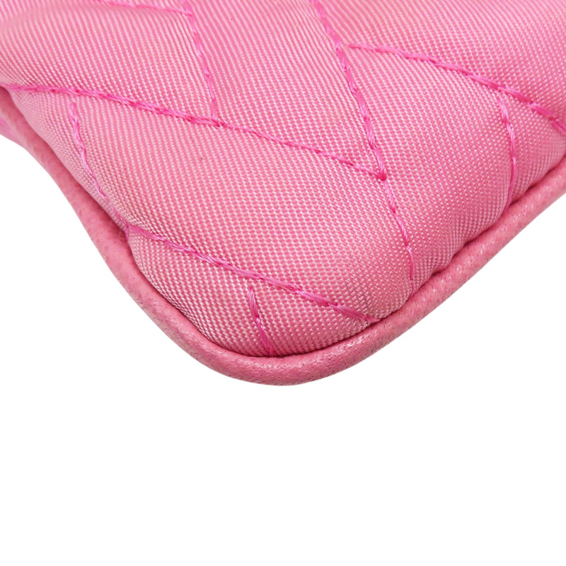 粉色 帆布 肩背包-7