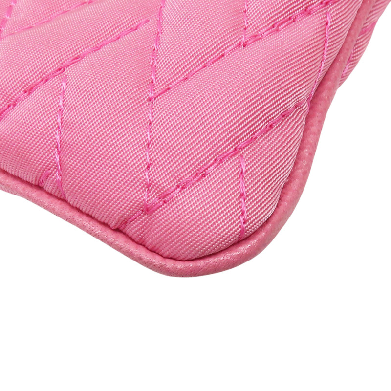 粉色 帆布 肩背包-10