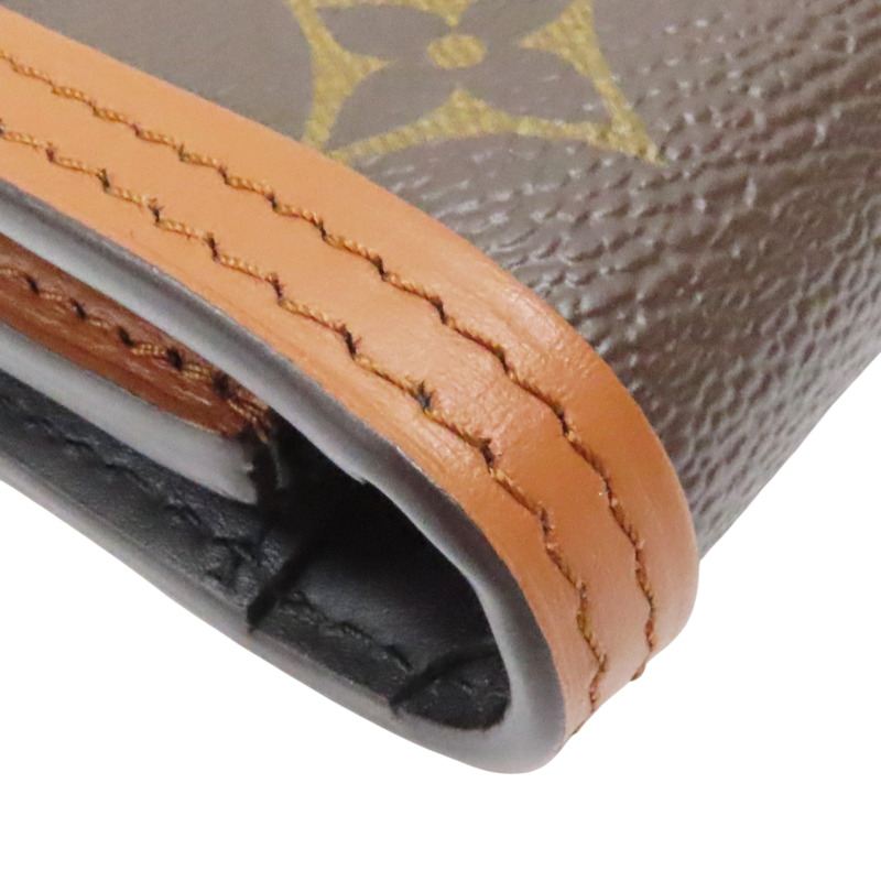 原花 Reverse 帆布 Dauphine 扣式短夾【LOUIS VUITTON LV 路易威登】 M68725-9