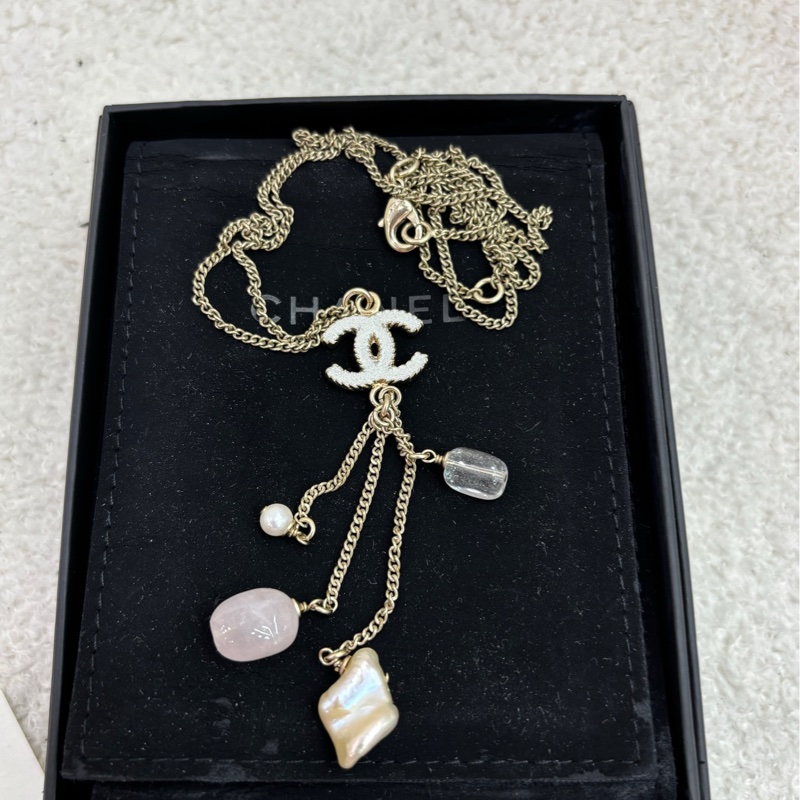 Chanel 吊墜項鍊香奈兒中古 有購證-0