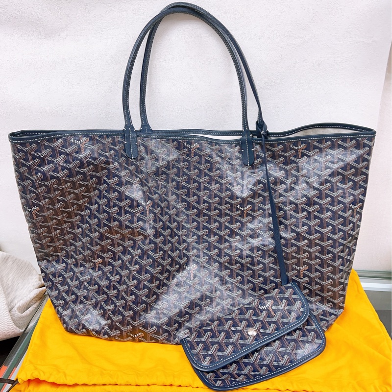 Goyard saint louis 深藍色老花托特包 GM-0