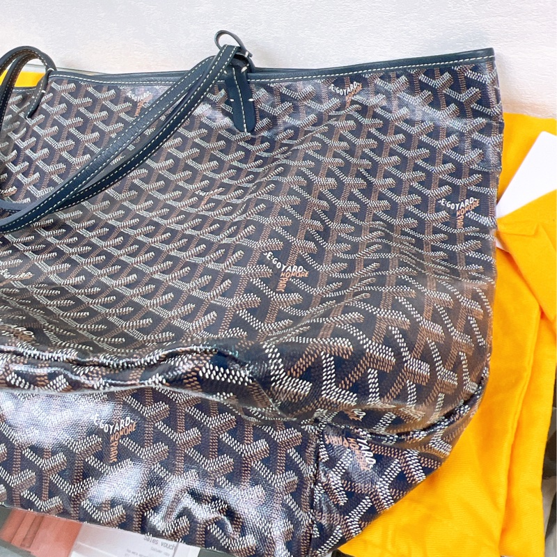 Goyard saint louis 深藍色老花托特包 GM-7