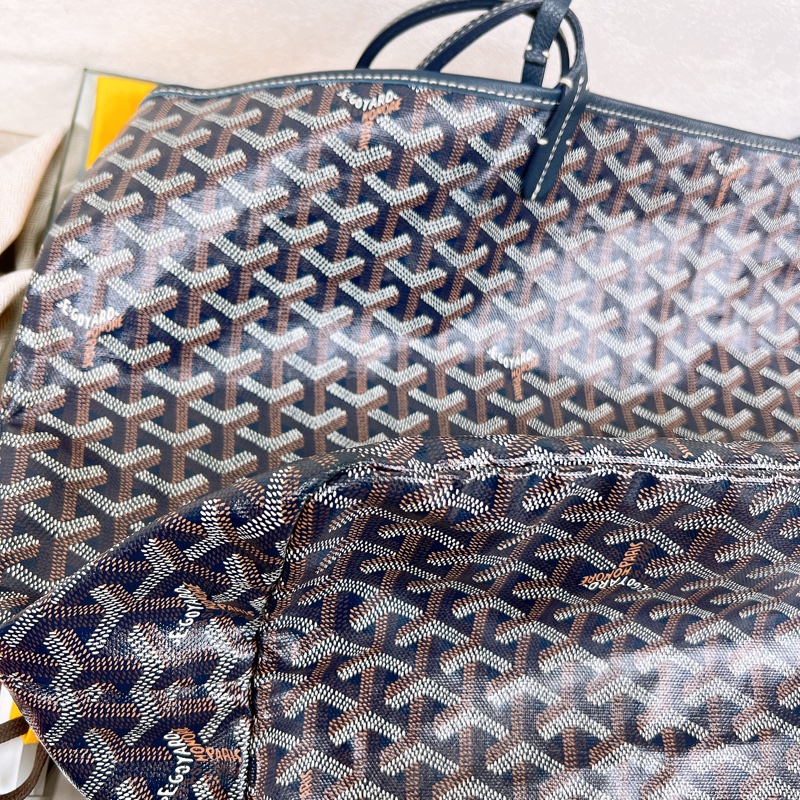 Goyard saint louis 深藍色老花托特包 GM-8