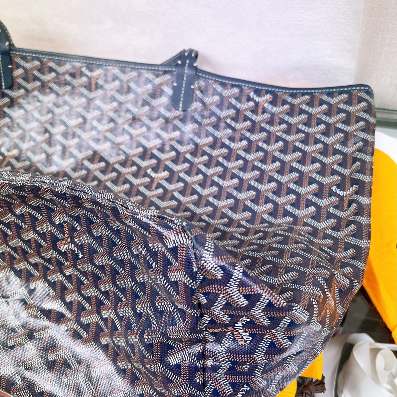 Goyard saint louis 深藍色老花托特包 GM-9