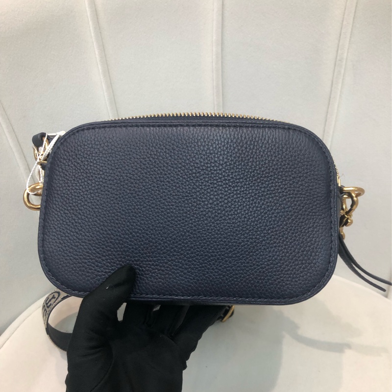 TORY BURCH 藍色雙拉鏈相機袋 XB646-1