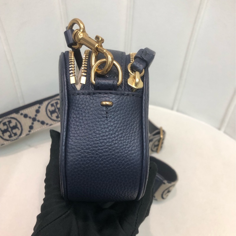 TORY BURCH 藍色雙拉鏈相機袋 XB646-4