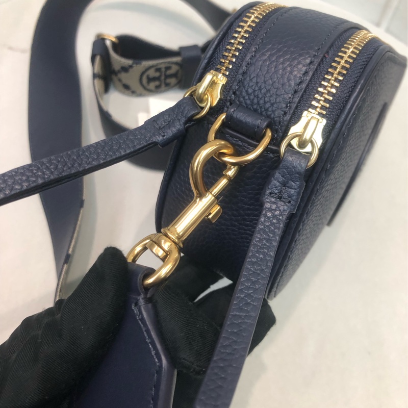 TORY BURCH 藍色雙拉鏈相機袋 XB646-8