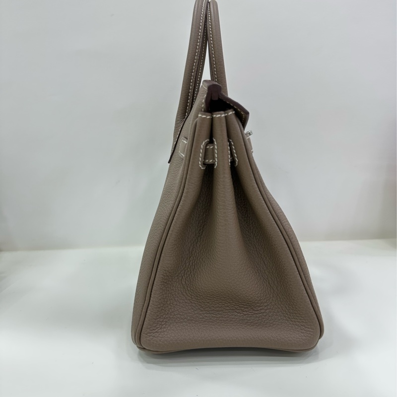 Hermes birkin25 大象灰銀扣 togo 皮 W刻-6