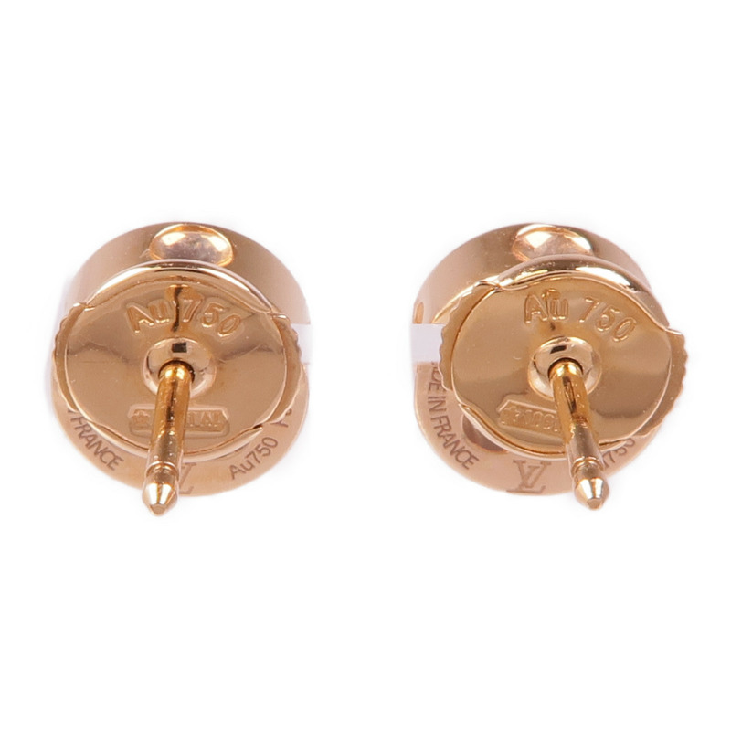LOUIS VUITTON 18K玫瑰金Empreinte Ear Studs耳環-2