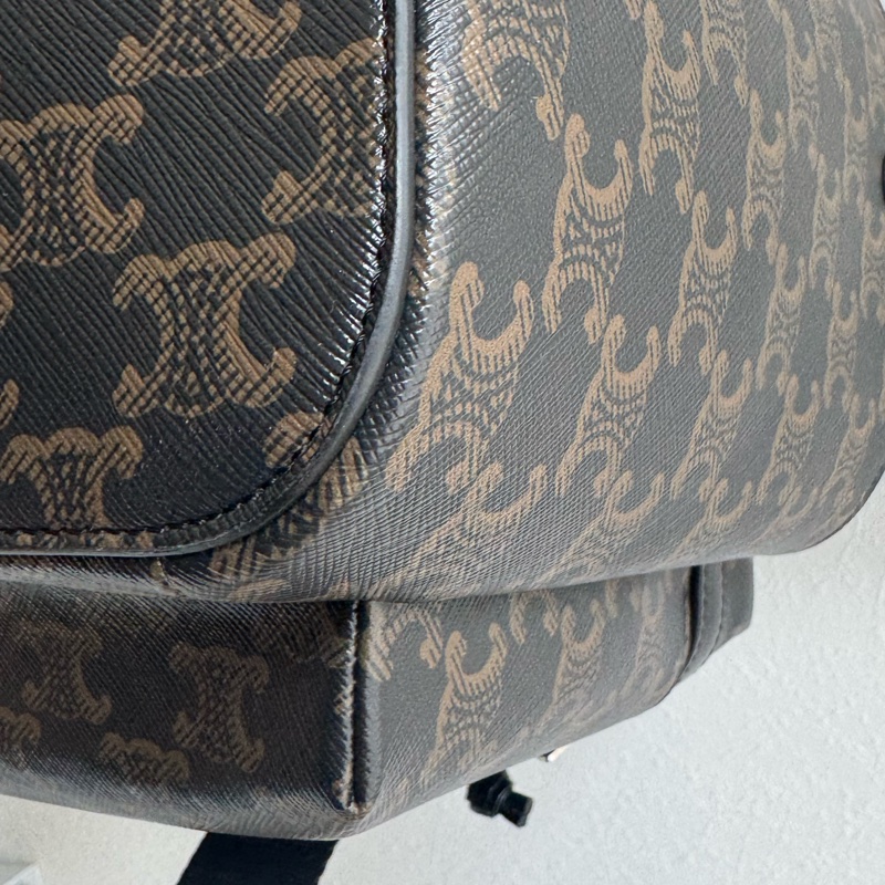 celine滿版pvc後背包-8