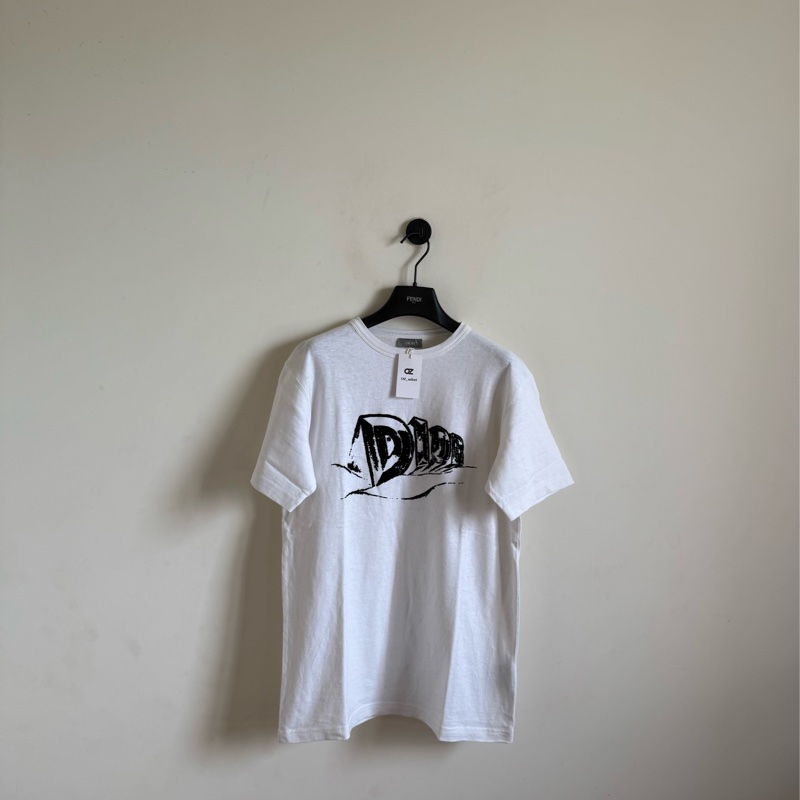 DIOR 植絨logo短袖-0