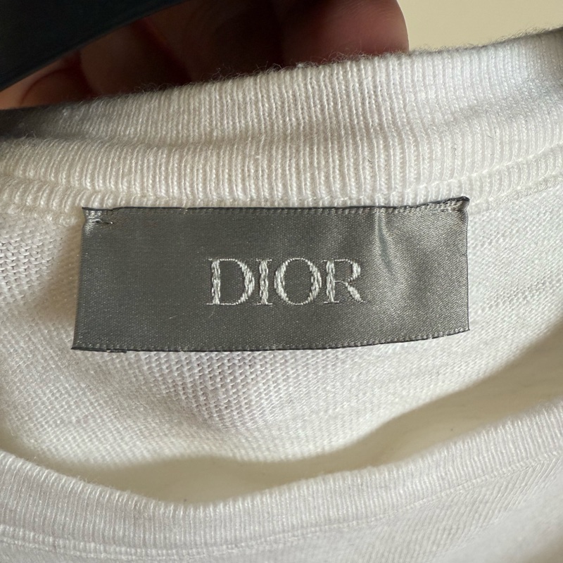 DIOR 植絨logo短袖-2