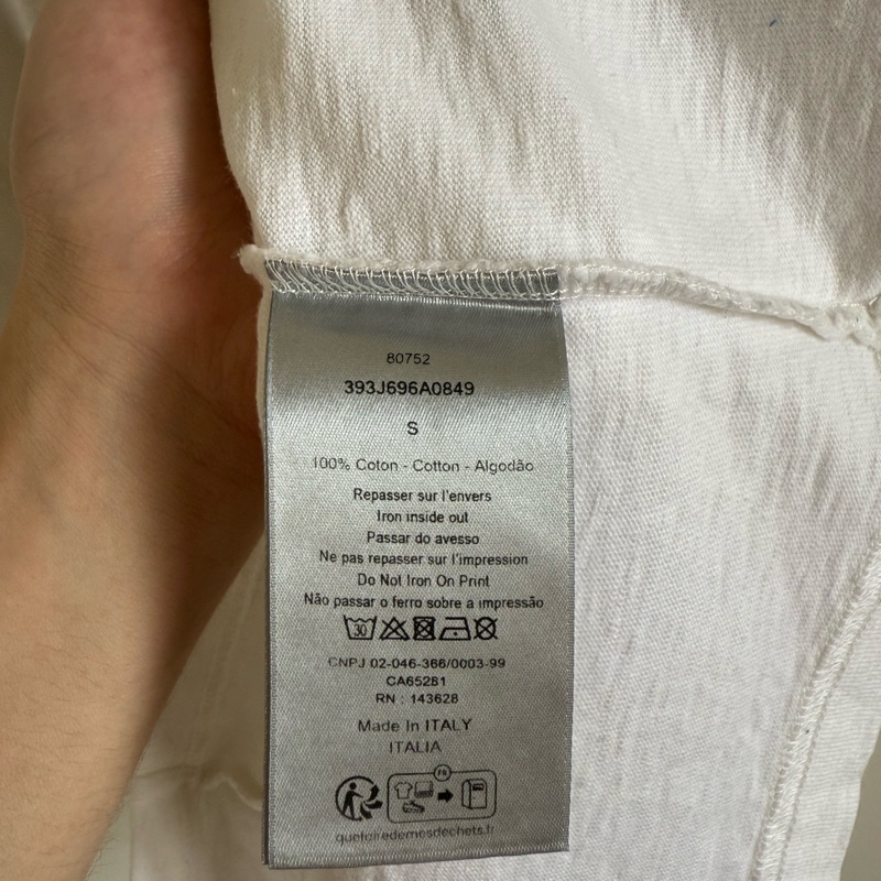 DIOR 植絨logo短袖-4