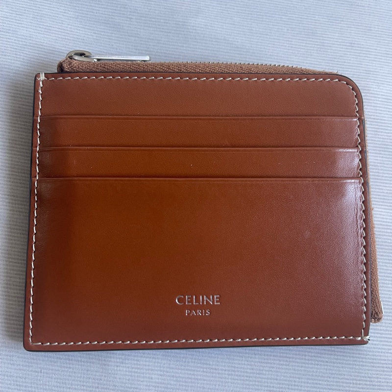 Celine老花拉鍊卡夾-1