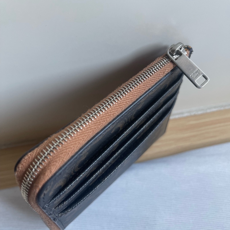 Celine老花拉鍊卡夾-2