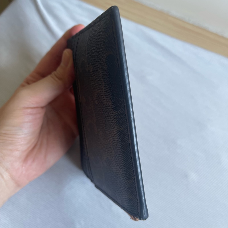 Celine老花拉鍊卡夾-5