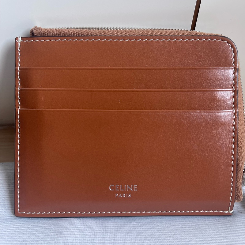 Celine老花拉鍊卡夾-7