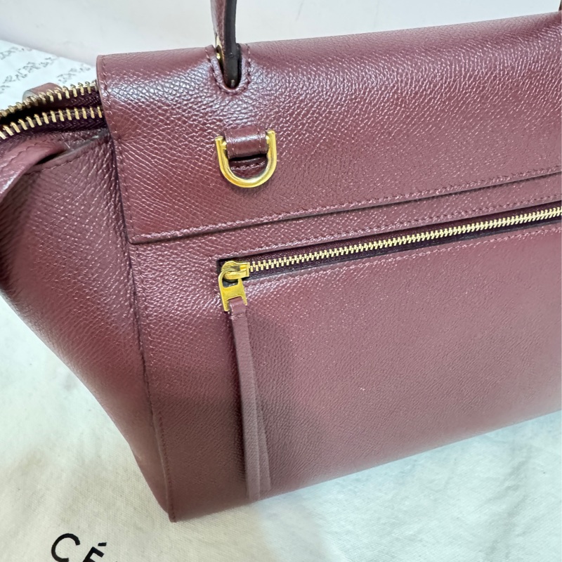 Celine 鯰魚包 勃艮第色-18