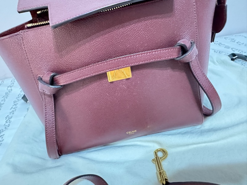 Celine 鯰魚包 勃艮第色-42