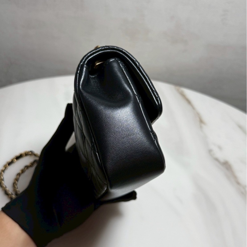 (已售出)Chanel 24P 珍珠方胖 黑金 晶片款-6