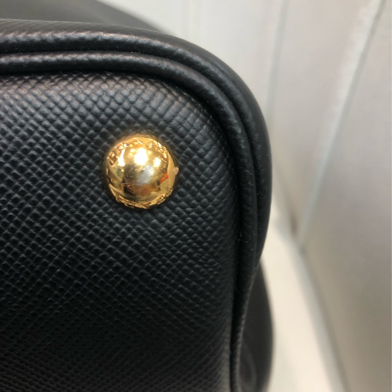 Prada Double Bag 普拉達 皮革 黑色Tote 公事包 XB650-12