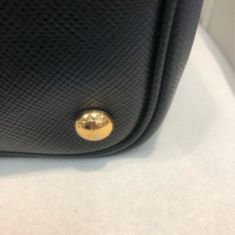 Prada Double Bag 普拉達 皮革 黑色Tote 公事包 XB650-13