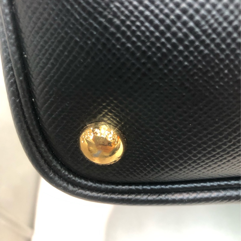 Prada Double Bag 普拉達 皮革 黑色Tote 公事包 XB650-14
